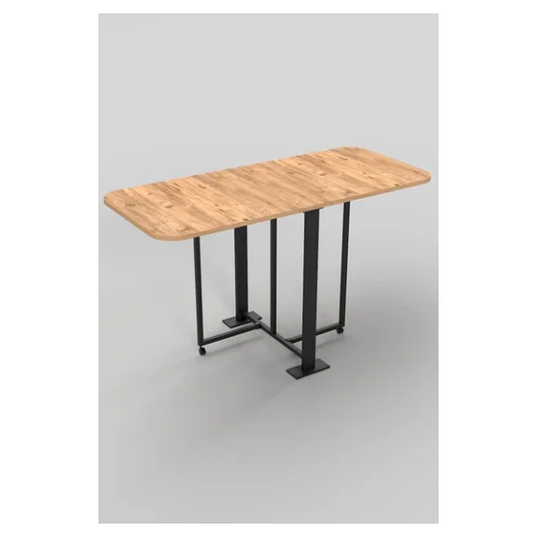 Retodesign Efes Çam Katlanır Masa. Mutfak Masası, Yemek Masası, - Görsel 6