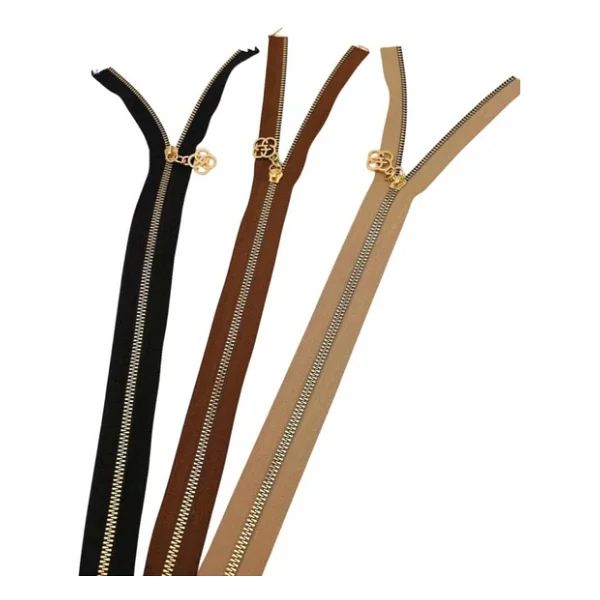 Angel Çanta Aksesuar Başlıklı Fermuar Set 45 Cm Light Gold Metal 3 Adet (Bej, Taba, Siyah) - Görsel 2