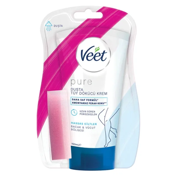 Veet Duşta Hassas Ciltler Tüy Dökücü Krem 150 Ml - Görsel 5