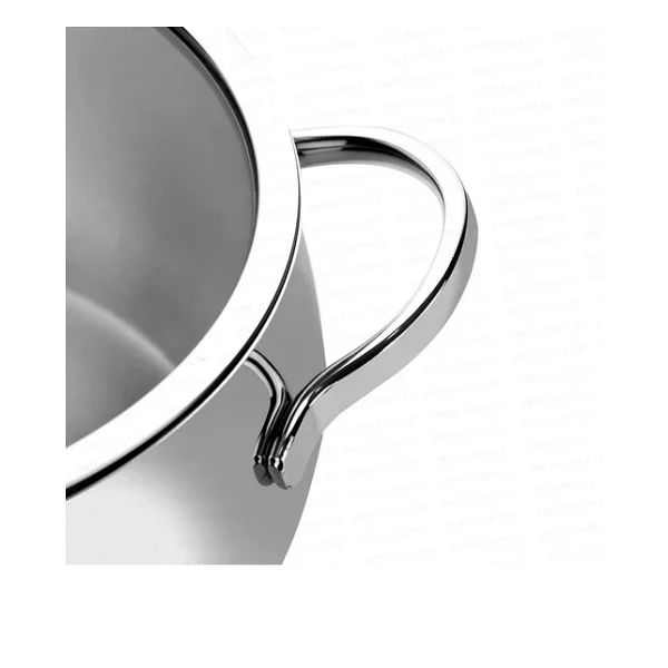 Nehir Silver 24 Cm Derin Tencere - Paslanmaz Çelik Tencere - Görsel 4