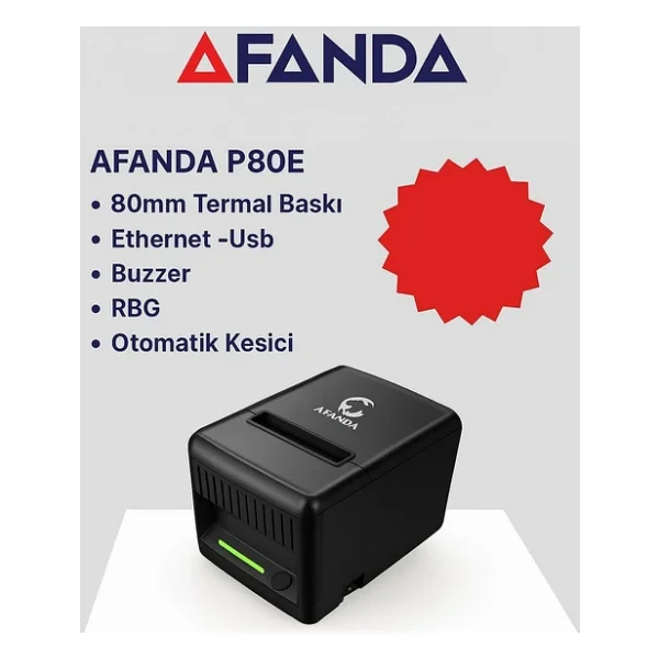 Afanda Mht-P80e Barkod Yazıcı - Görsel 3