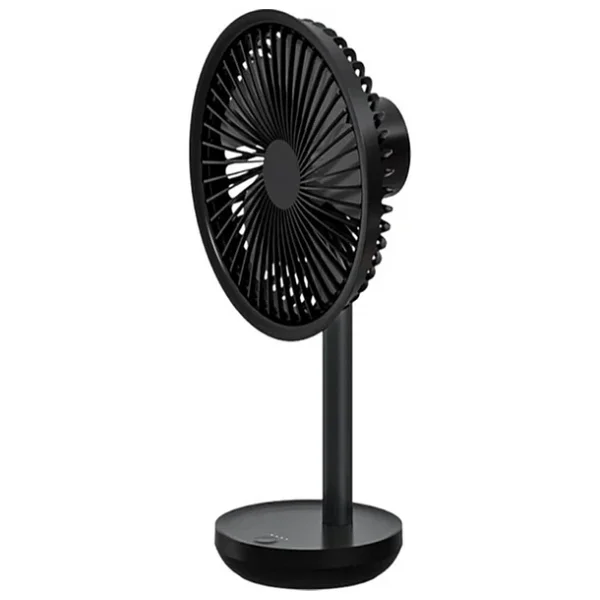 Vh Vantilatör USB Şarj Masaüstü Şarjlı Otomatik Döner Başlıklı Vantilatör Elektrik Fan Siyah - Görsel 5