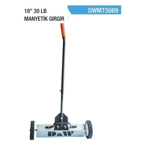 Dw Tekerli Metal Toplama 18'' 30 Lb Manyetik Mıknatıslı Gırgır - Görsel 4