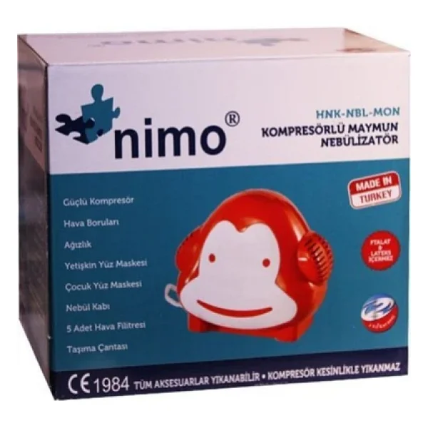 Nimo Hnk-Nbl-Mon Kompresörlü Maymun Nebülizatör - Görsel 3