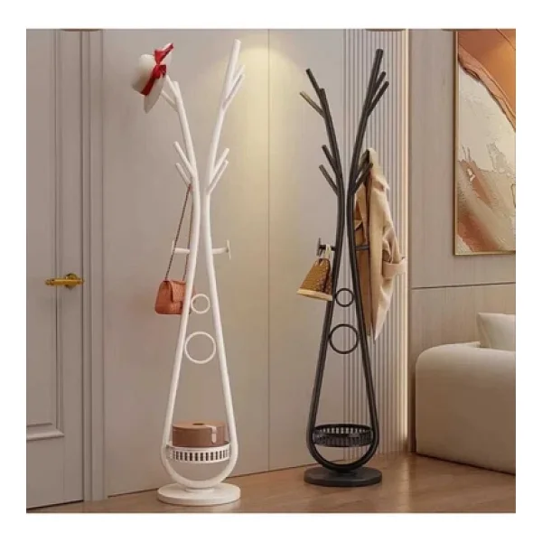 Trendesk Beyaz Elbise Askılığı Raflı Design Konfeksiyon Askısı Ayaklı Askılık 30x170 Cm 7005-Nrm - Görsel 3