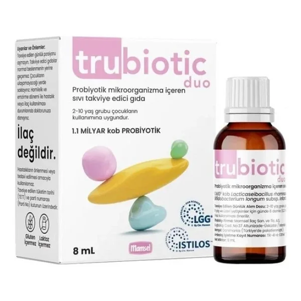 Trubiotic Duo Probiyotik Mikroorganizma 8 Ml Damla - Görsel 6