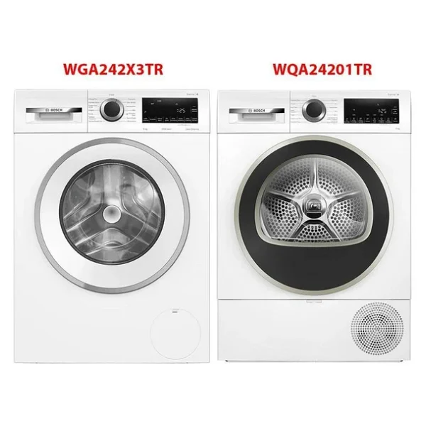 Bosch Wga242x3tr - Wqa24201tr 9 Kg Çamaşır Kurutma Makinesi 2'li Set - Görsel 2