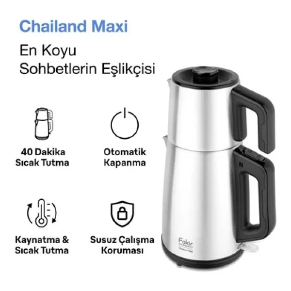 Fakir Chailand Maxi XXL 1650 W Çelik Çay Makinesi - Görsel 5