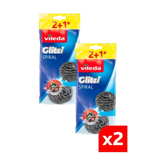 Vileda 2 Paket 3'lü Çelik Bulaşık Teli - Görsel 3
