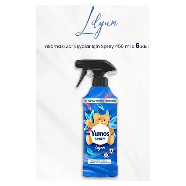 Yumoş Lilyum Yıkaması Zor Eşyalar İçin Sprey 450 Ml 6'lı - Görsel 4