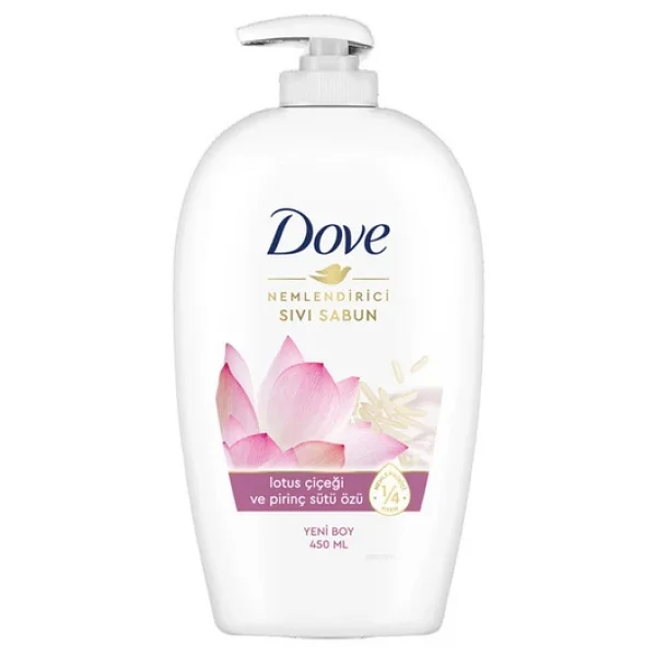 Dove Lotus Çiçeği Ve Pirinç Sütü Özü Sıvı Sabun 450 Ml - Görsel 3