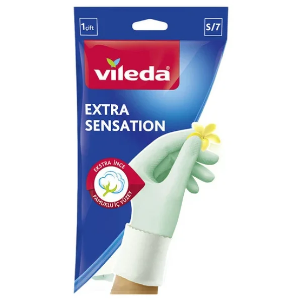 Vileda Extra Sensation Küçük Boy Temizlik Eldiveni - Görsel 6