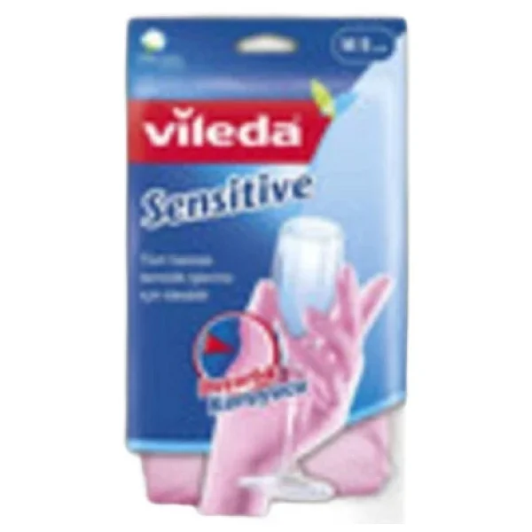 Vileda Sensitive Candy Pink Küçük Boy Temizlik Eldiveni - Görsel 3