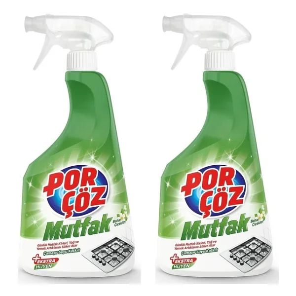 Porçöz Mutfak Temizleyici Sprey 750 Ml 2'li - Görsel 3