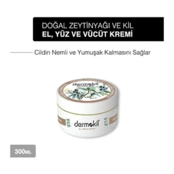 Dermokil Natural Zeytinyağlı El Ve Yüz Bakım Kremi 300 Ml 2 Adet - Görsel 5