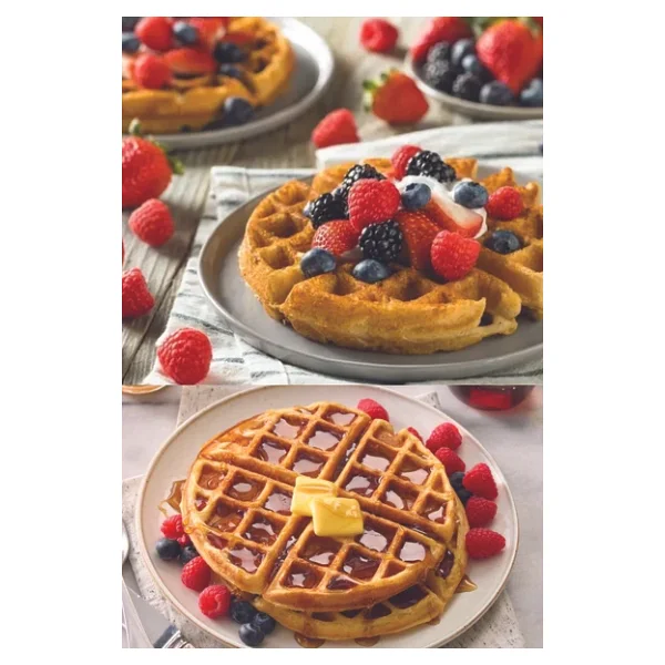 Kiwi Ksm-2400w Kırmızı Mini Waffle Makinesi - Görsel 6