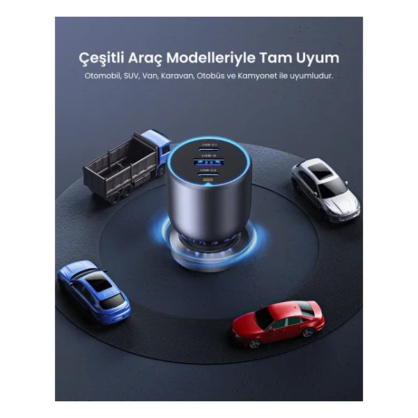 Ugreen 35025 130 W Hızlı Araç Şarj Aleti - Görsel 10