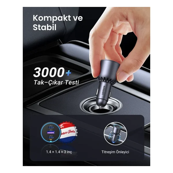 Ugreen 35025 130 W Hızlı Araç Şarj Aleti - Görsel 9