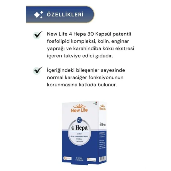 New Life 4 Hepa 30 Kapsül 3'lü - Görsel 4