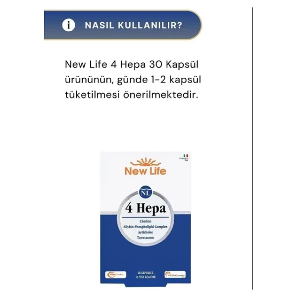 New Life 4 Hepa 30 Kapsül 3'lü - Görsel 6
