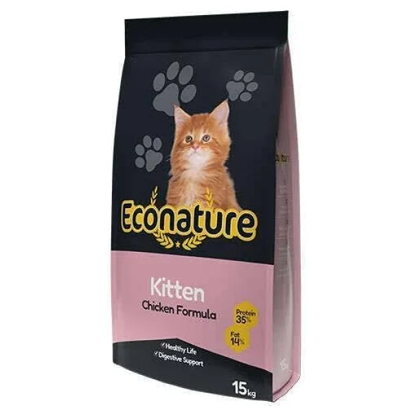 Econature Plus Tavuklu 15 Kg Yavru Kedi Maması - Görsel 7