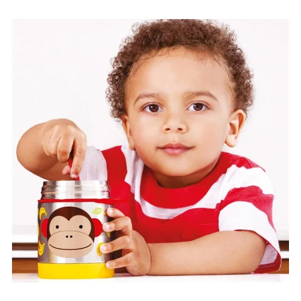 Skip Hop Zoo Maymun Paslanmaz Çelik Termos 325 Ml - Görsel 9