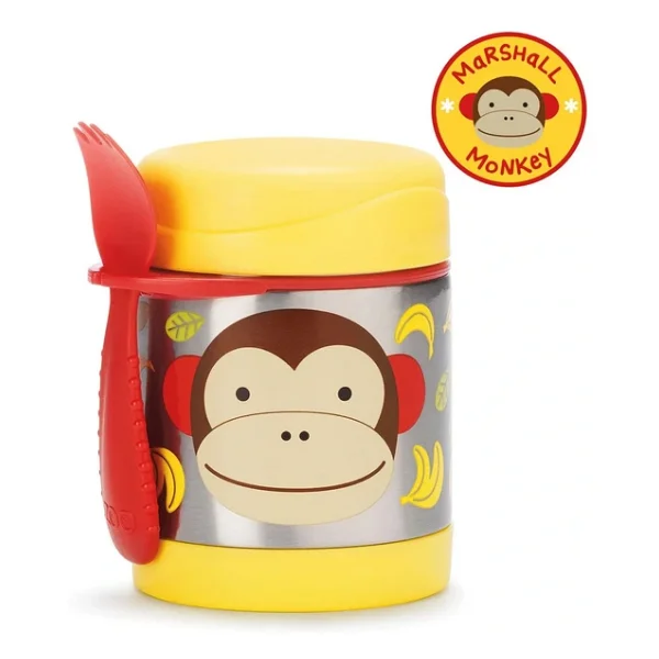 Skip Hop Zoo Maymun Paslanmaz Çelik Termos 325 Ml - Görsel 7