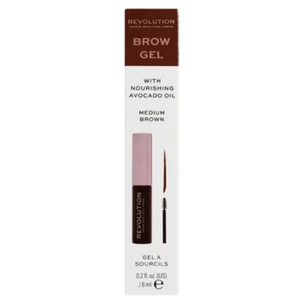Revolution Brow Gel Medium Brown Kaş Jeli - Görsel 3