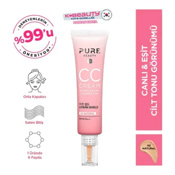 Pure Beauty Spf 50 Pa+++ 30 Ml Cc Cream - Görsel 6