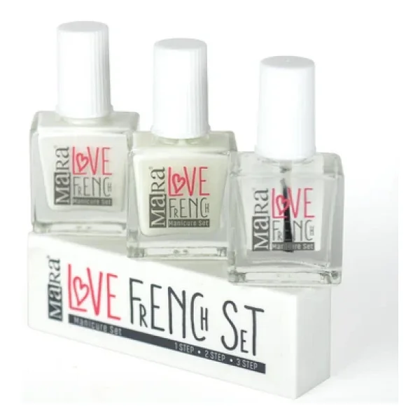 Mara Love French Manicure 3'lü Set Beyaz - Görsel 2