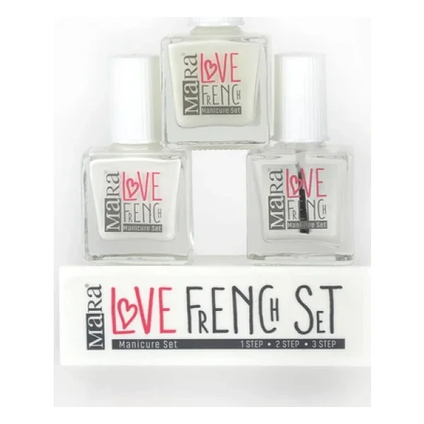 Mara Love French Manicure 3'lü Set Beyaz - Görsel 3