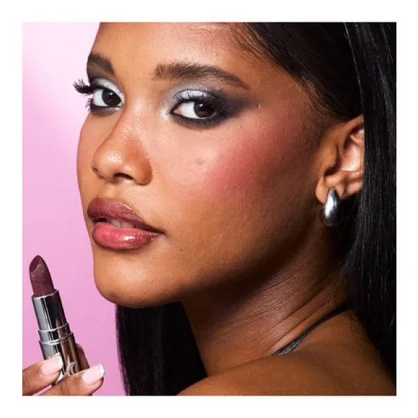 Revolution Metallic Muse Glitter Iced Berry Stick Ruj - Görsel 7