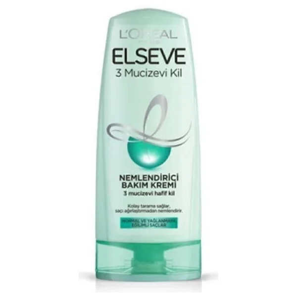 L'oreal Paris Elseve Üç Mucizevi Kil Ağırlaştırmayan 360 Ml Saç Kremi - Görsel 6