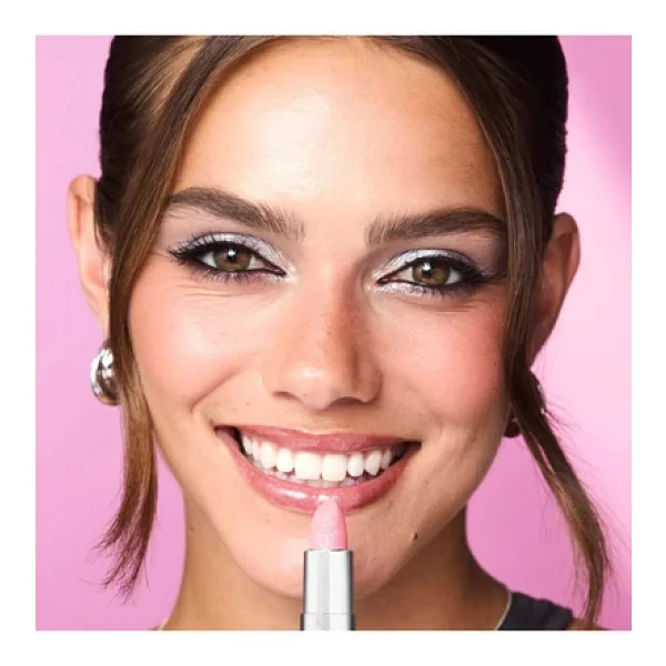 Revolution Metallic Muse Glitter Baby Pink Stick Ruj - Görsel 7