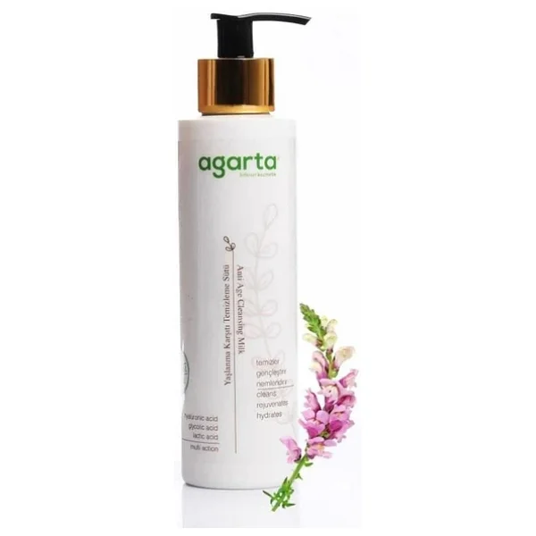 Agarta Doğal Yaşlanma Karşıtı 225 Ml Temizleme Sütü - Görsel 3