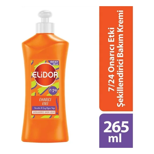 Elidor 7/24 Onarıcı Etki Şekillendirici 265 Ml Saç Kremi - Görsel 4