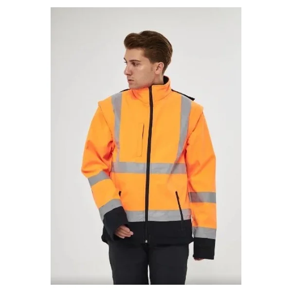 Orange Safety Turuncu Softshell Mont Reflektörlü - Görsel 4