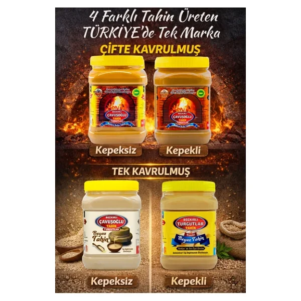 Az Kavrulmuş Beyaz Tahin Bozkır Tahini 930g X 3 - Görsel 4