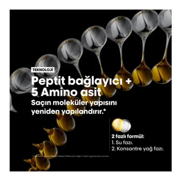 L'oreal Paris Professionnel Serie Expert Absolut Repair Molecular Oil 90 Ml Saç Bakım Yağı - Görsel 6