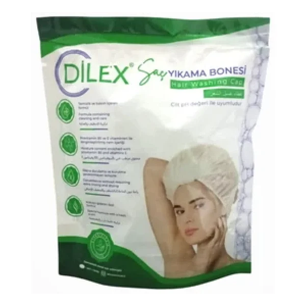 Dilex Hasta Saç Yıkama Bonesi - 10 Adet - Görsel 3
