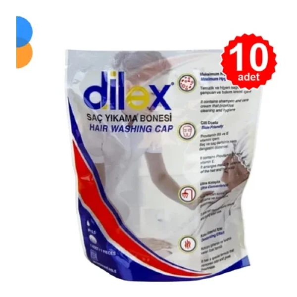 Dilex Hasta Saç Yıkama Bonesi - 10 Adet - Görsel 4