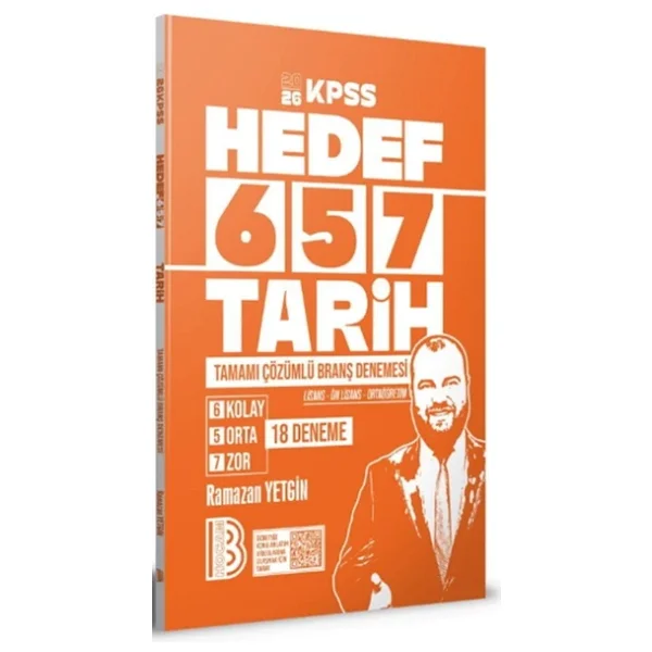 Benim Hocam Yayınları 2026 Kpss Lisans Önlisans Ortaöğretim Hedef 657 Tarih Çözümlü 18 Deneme - Görsel 3