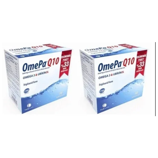 Omepa Q10 Omega 3 Ubiquinol 90 Kapsül 2'li - Görsel 3