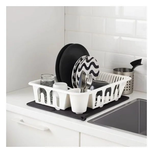 Ikea Tezgah Üzeri Bulaşık Kurutma Örtüsü Koyu Gri, 44x36 Cm - Görsel 3