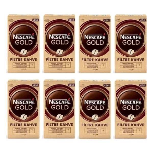 Nescafe Gold Filtre Kahve 250 Gr 8'li - Görsel 4