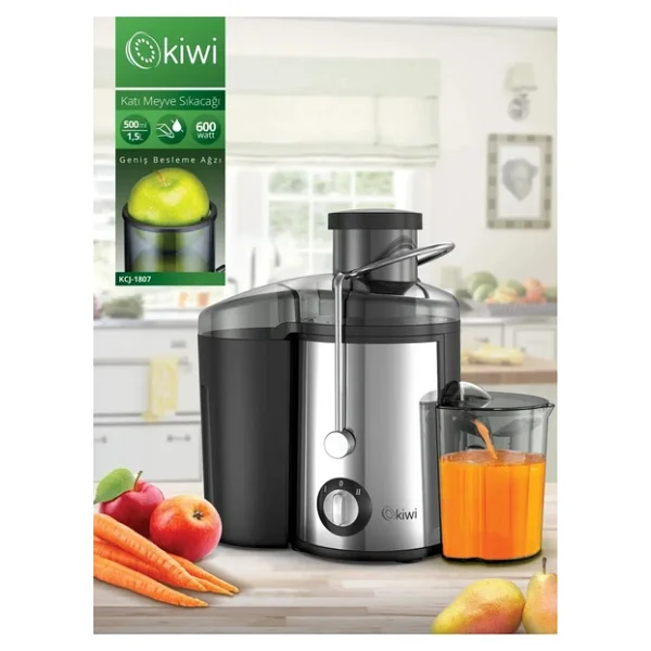 Kiwi Kcj-1807 600 W Katı Meyve Sıkacağı - Görsel 2
