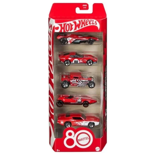 Hot Wheels Mattel 80th Anniversary 5'li Araba Seti Jgk08 - Görsel 5