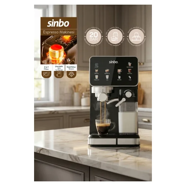 Sinbo Scm-2995 Espresso Makinesi - Görsel 3
