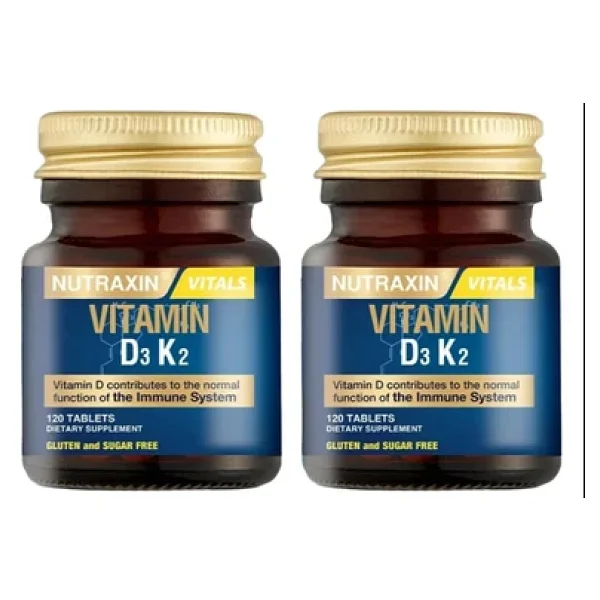 Nutraxin D3k2 Vitamin 120 Tablet X2 Adet - Görsel 3