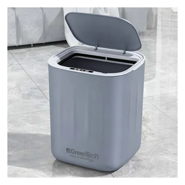 Greentech Sensörlü 28 Litre Çöp Kovası (Şarj Edilebilir Lityum Pilli) / Gt-Sc07 Gri - Görsel 2